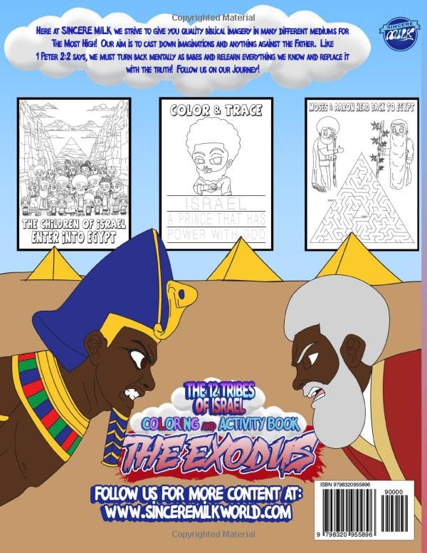 THE 12 TRIBES OF ISRAEL COLORING AND ACTIVITY BOOK THE EXODUS2