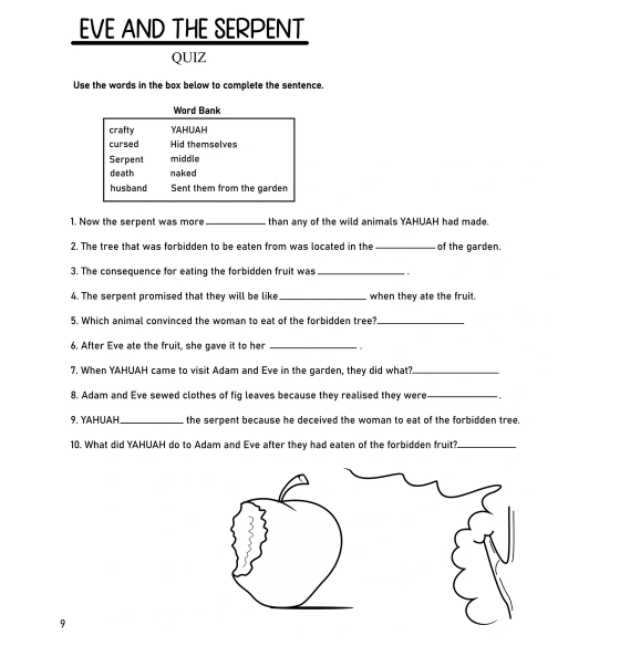 Children’s Bible Coloring and Activity Book